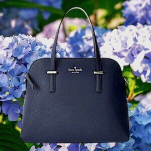 Kate Spade Cedar Street Maise Satchel in Midnight Blue